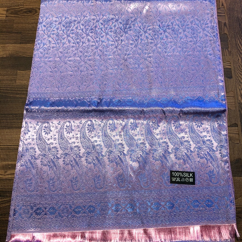 Silk BluePurplePink Scarf